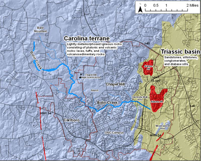 The Geology of Bolin Creek & Chapel Hill
